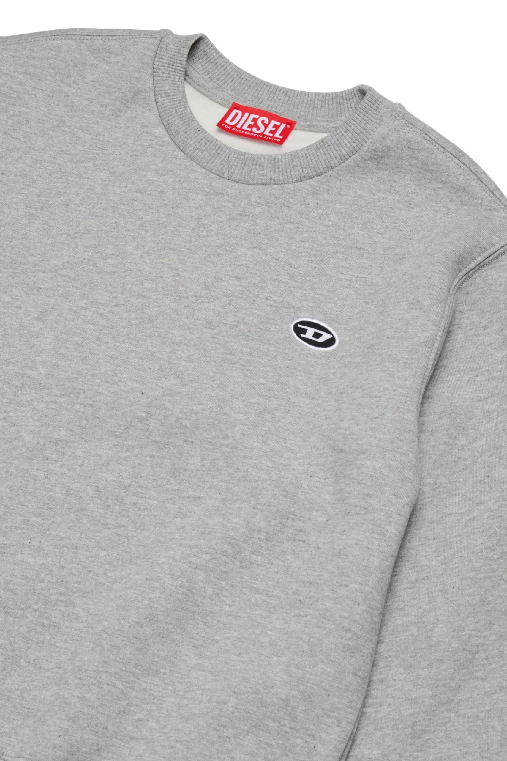 DIESEL Felpa girocollo con logo oval D ricamato | Bambino Felpe