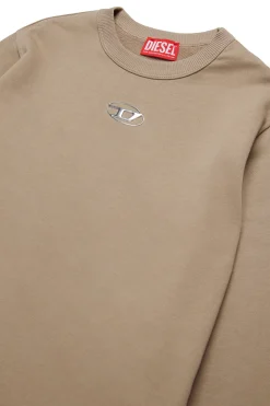 DIESEL Felpa girocollo con logo Oval D | Bambino Felpe