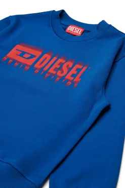 DIESEL Felpa girocollo con logo degradé | Bambino Felpe