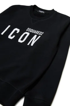 DSQUARED2 Felpa girocollo con logo ICON | Bambino Felpe | Activewear