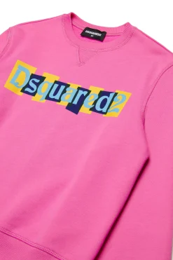 DSQUARED2 Felpa girocollo con logo boxed | Felpe