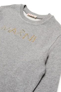 MARNI Felpa girocollo con logo baguette | Felpe