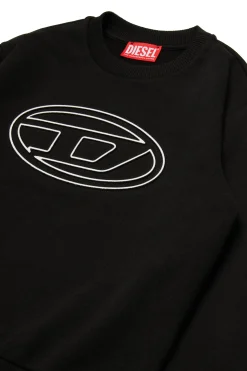 DIESEL Felpa girocollo con logo Oval D | Bambino Felpe