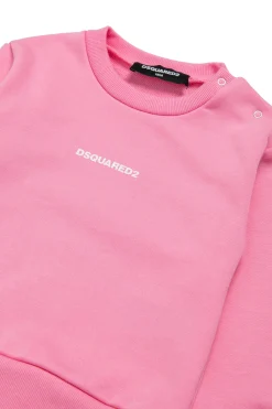 DSQUARED2 Felpa girocollo con logo | Bambino Felpe | Activewear