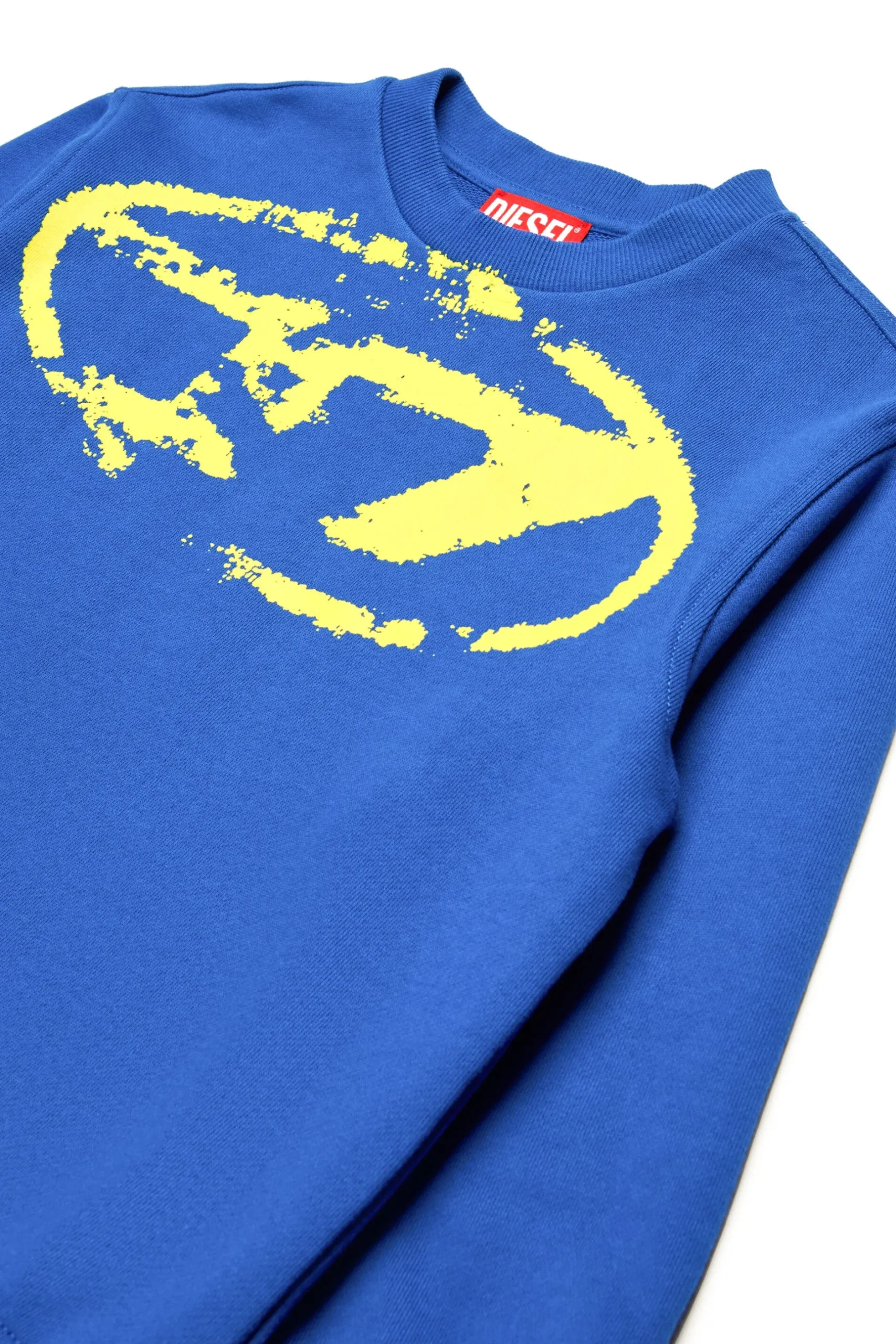 DIESEL Felpa girocollo con logo Oval D effetto used | Bambino Logomania | Logomania