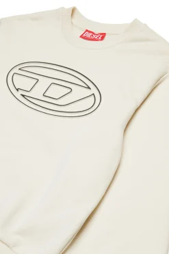 DIESEL Felpa girocollo con logo Oval D | Bambino Felpe