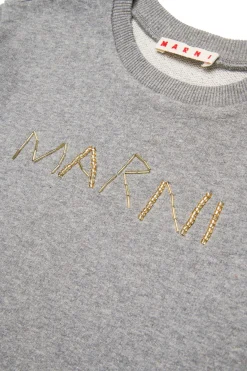 MARNI Felpa girocollo con logo baguette | Felpe