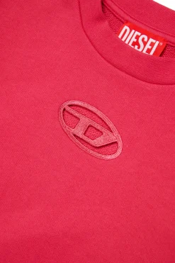 DIESEL Felpa girocollo con logo Oval D | Bambino Felpe | Oval D By Diesel