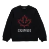 DSQUARED2 Felpa girocollo con Maple Leaf outline | Bambino Felpe | Logomania