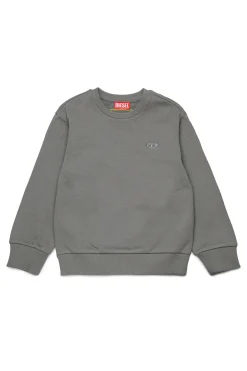 DIESEL Felpa girocollo con maxi logo Oval D | Bambino Oval D By Diesel | Oval D By Diesel