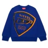 DIESEL Felpa girocollo con maxi logo scudetto | Bambino Felpe | Felpe