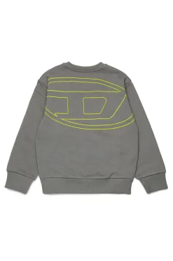 DIESEL Felpa girocollo con maxi logo Oval D | Bambino Oval D By Diesel | Oval D By Diesel