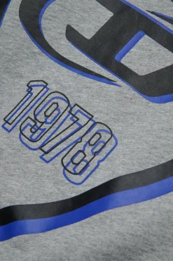 DIESEL Felpa girocollo con maxi logo scudetto | Bambino Felpe | Felpe