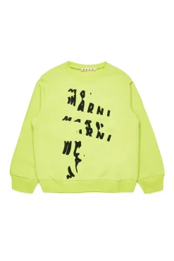 MARNI Felpa girocollo con melted logo | Bambino Felpe | Felpe