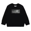MM6 MAISON MARGIELA Felpa girocollo con Numeric Logo Pixel | Bambino Felpe | Logomania