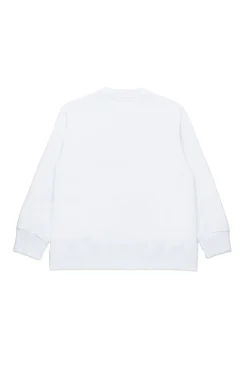 MM6 MAISON MARGIELA Felpa girocollo con Numeric Logo Pixel | Bambino Felpe | Logomania