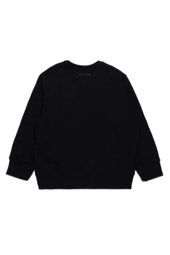 MM6 MAISON MARGIELA Felpa girocollo con Numeric Logo Pixel | Bambino Felpe | Logomania