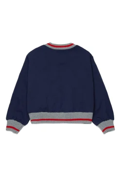 MAX&Co. Felpa girocollo con patches college | Felpe
