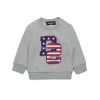 DSQUARED2 Felpa girocollo con stampa D2 USA | Bambino Felpe | Activewear