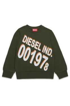 DIESEL Felpa girocollo con stampa maxi logo | Bambino Felpe | Felpe
