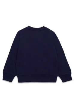 DIESEL Felpa girocollo con stampa logo scudetto | Bambino Felpe