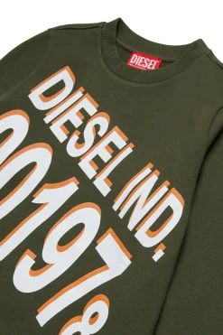 DIESEL Felpa girocollo con stampa maxi logo | Bambino Felpe | Felpe