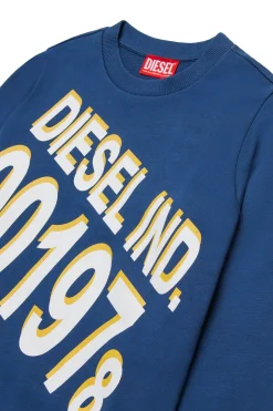 DIESEL Felpa girocollo con stampa maxi logo | Bambino Felpe | Felpe
