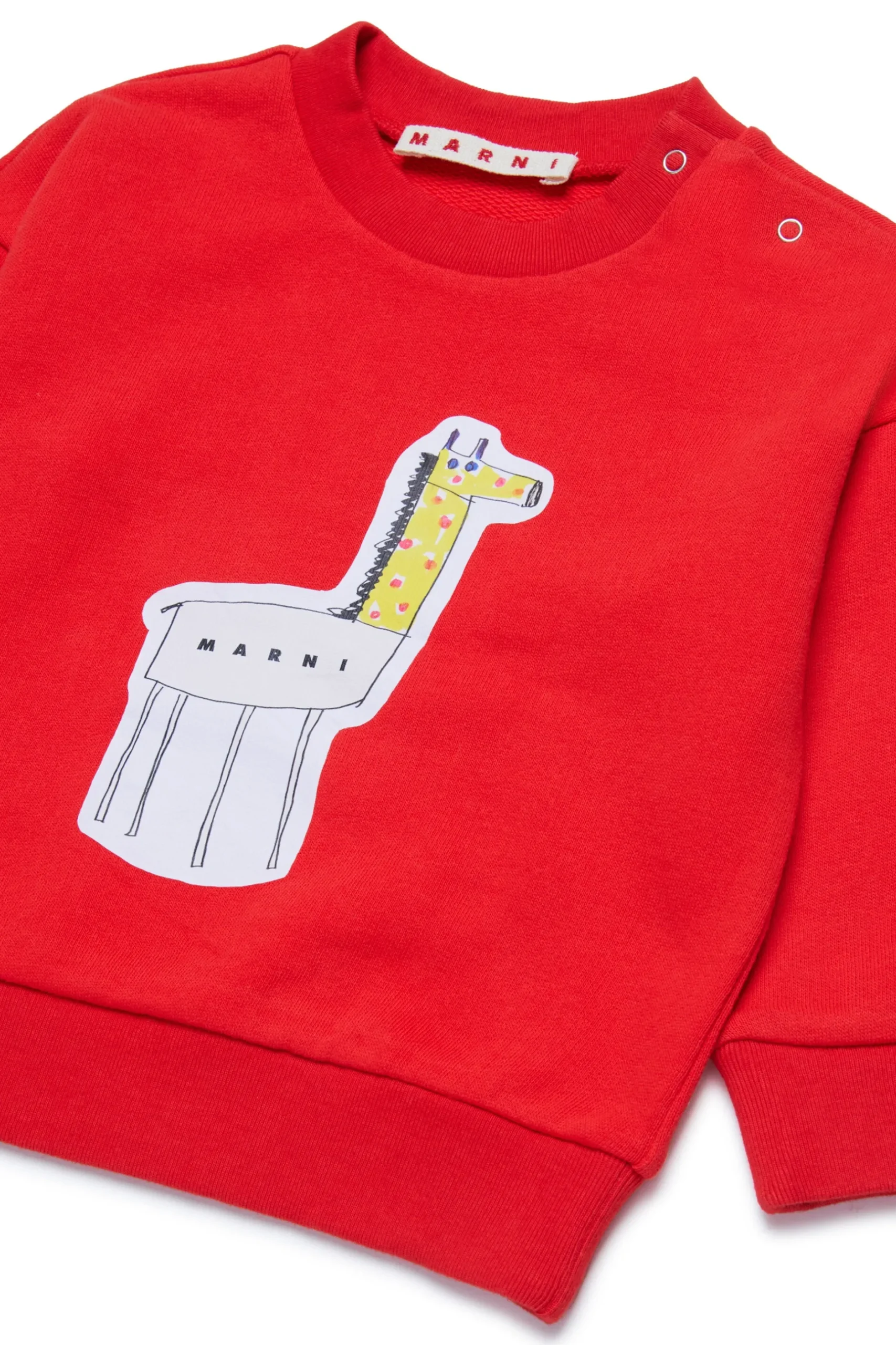 MARNI Felpa girocollo con stampa giraffa | Felpe