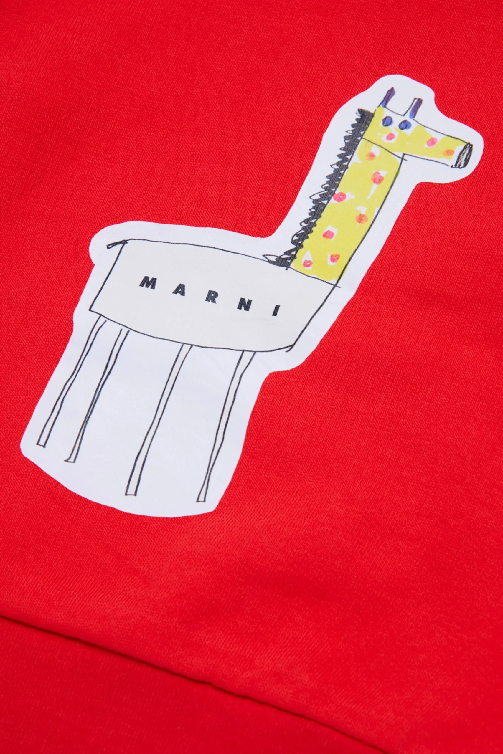 MARNI Felpa girocollo con stampa giraffa | Felpe
