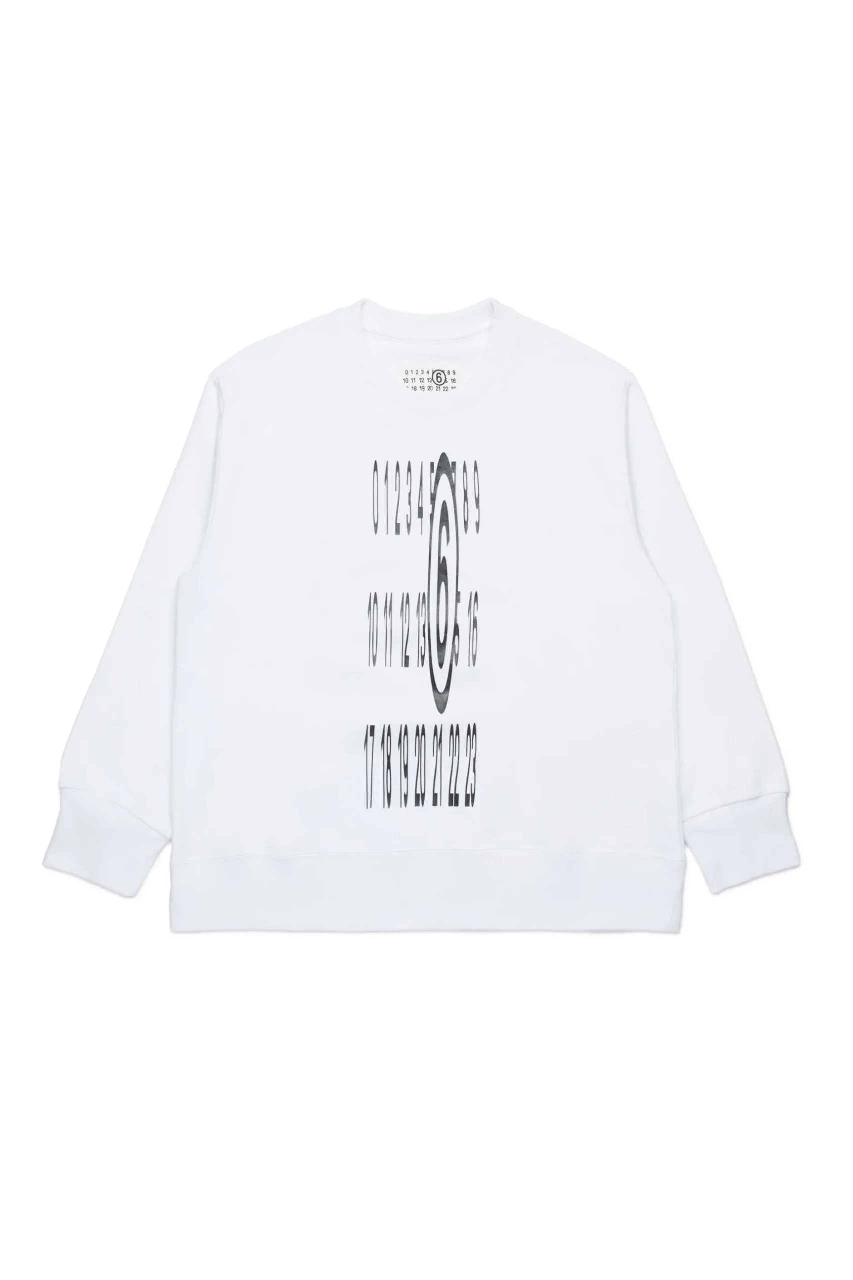 MM6 MAISON MARGIELA Felpa girocollo con Stretched logo | Bambino Felpe | Logomania