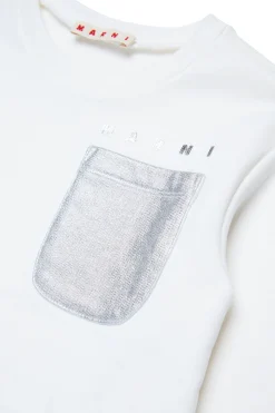 MARNI Felpa girocollo con taschino mylar | Felpe