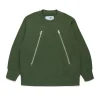 MM6 MAISON MARGIELA Felpa girocollo con zip oblique | Bambino Felpe | Felpe