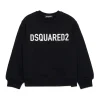 DSQUARED2 Felpa girocollo in cotone biologico con logo | Bambino Felpe | Felpe