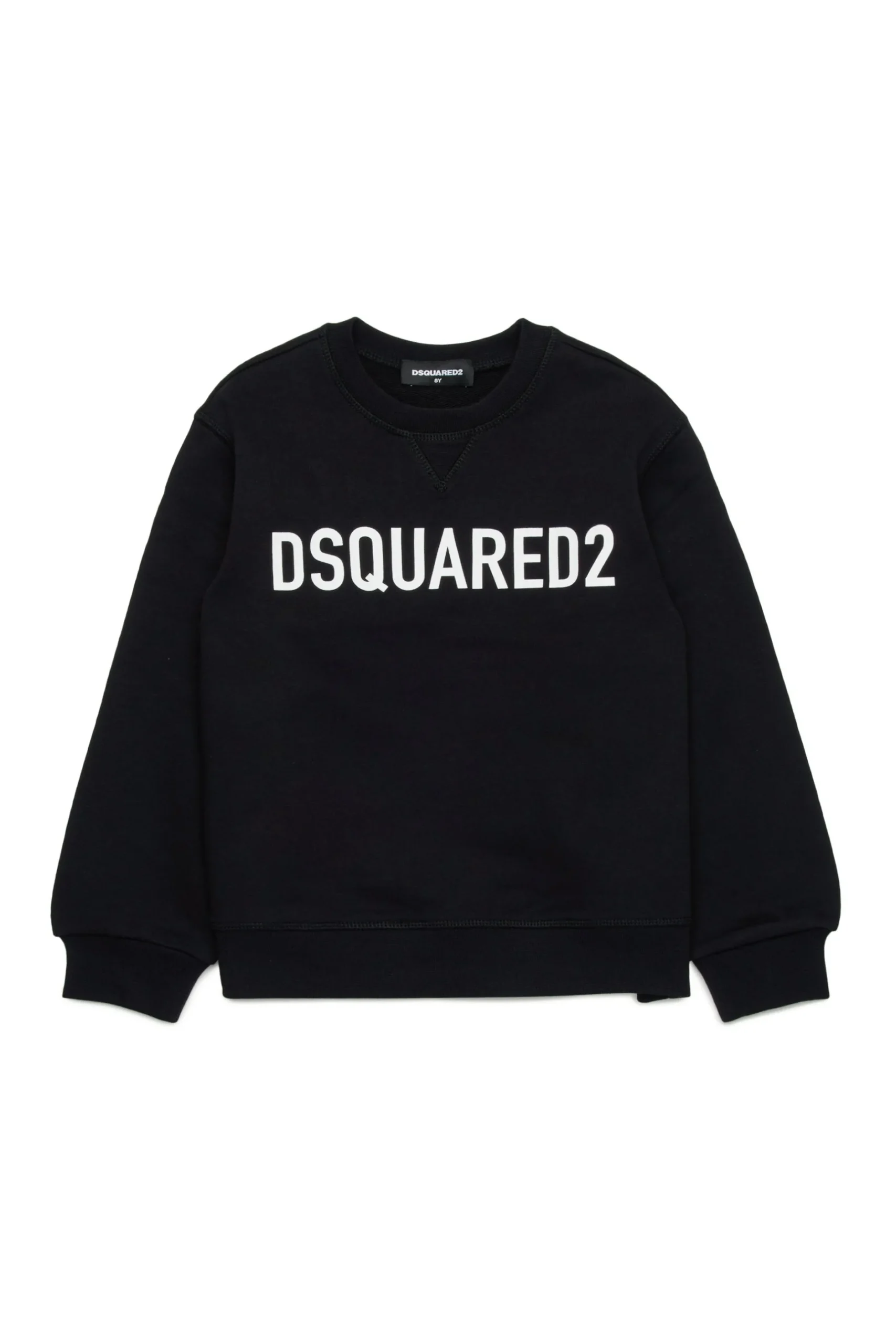 DSQUARED2 Felpa girocollo in cotone biologico con logo | Bambino Felpe | Felpe