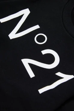 N°21 Felpa girocollo in cotone con logo | Bambino Felpe | Felpe