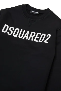 DSQUARED2 Felpa girocollo in cotone biologico con logo | Bambino Felpe | Felpe