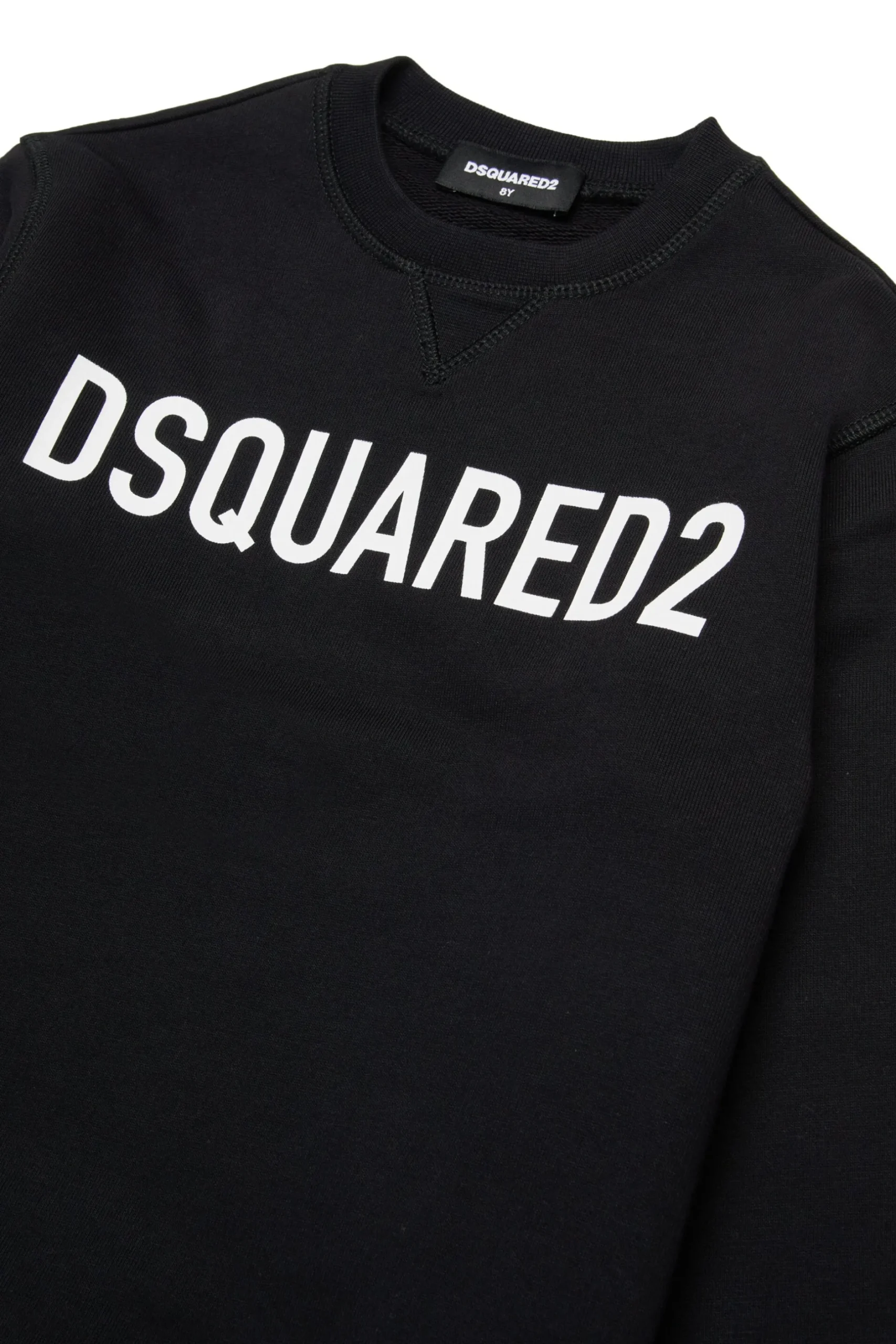 DSQUARED2 Felpa girocollo in cotone biologico con logo | Bambino Felpe | Felpe