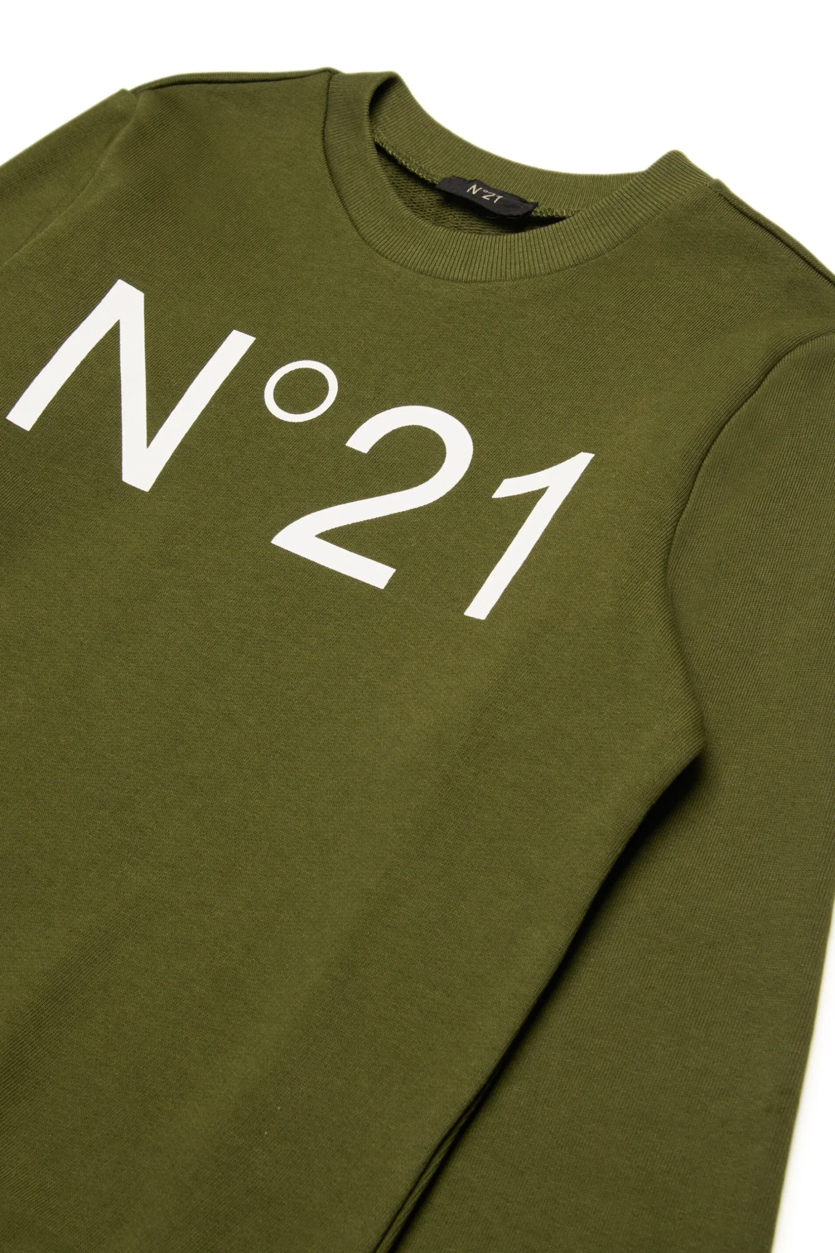 N°21 Felpa girocollo in cotone con logo | Bambino Felpe | Activewear