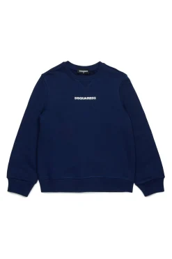 DSQUARED2 Felpa in cotone con logo | Bambino Felpe | Activewear
