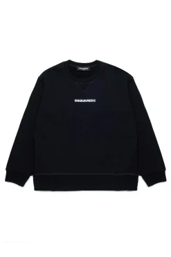 DSQUARED2 Felpa in cotone con logo | Bambino Felpe | Activewear
