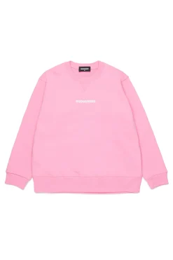 DSQUARED2 Felpa in cotone con logo | Bambino Felpe | Activewear