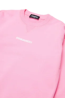 DSQUARED2 Felpa in cotone con logo | Bambino Felpe | Activewear