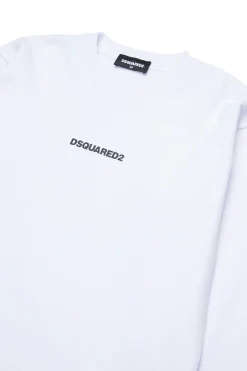 DSQUARED2 Felpa in cotone con logo | Bambino Felpe | Activewear