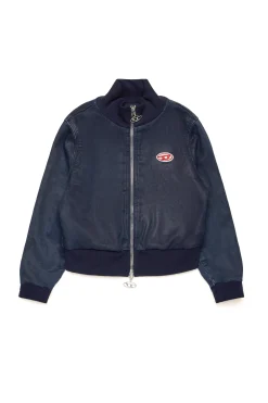 DIESEL Felpa in JoggJeans® scuro effetto pelle | Felpe