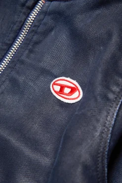DIESEL Felpa in JoggJeans® scuro effetto pelle | Felpe