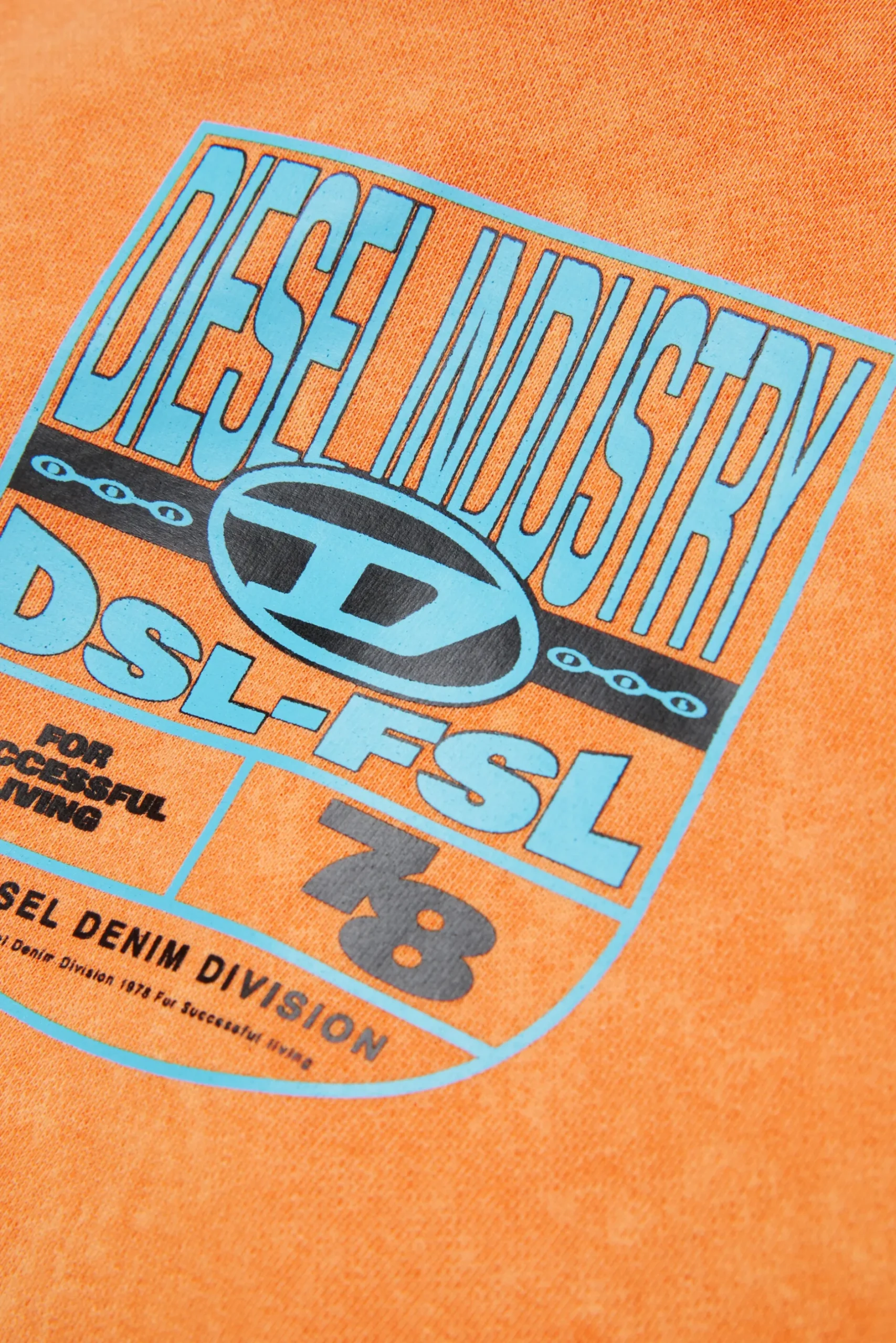 DIESEL Felpa marmorizzata con grafica scudetto | Bambino Felpe