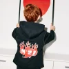 N°21 Felpa oversize con grafica Flames | Bambino Logomania | Logomania