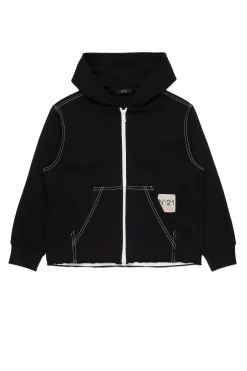 N°21 Felpa oversize con grafica Flames | Bambino Logomania | Logomania