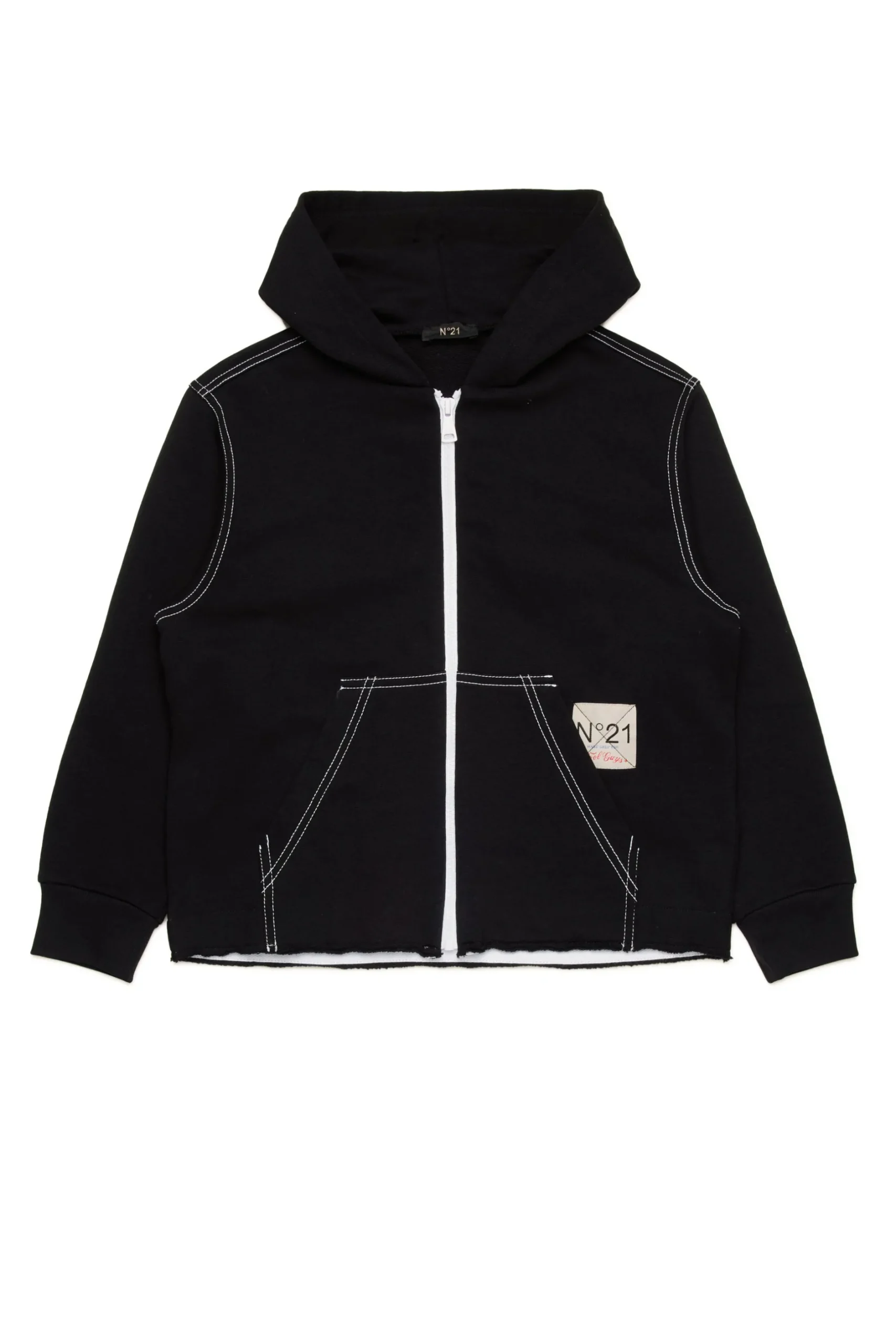N°21 Felpa oversize con grafica Flames | Bambino Logomania | Logomania