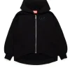 DIESEL Felpa oversize con logo Oval D | Bambino Felpe | Oval D By Diesel